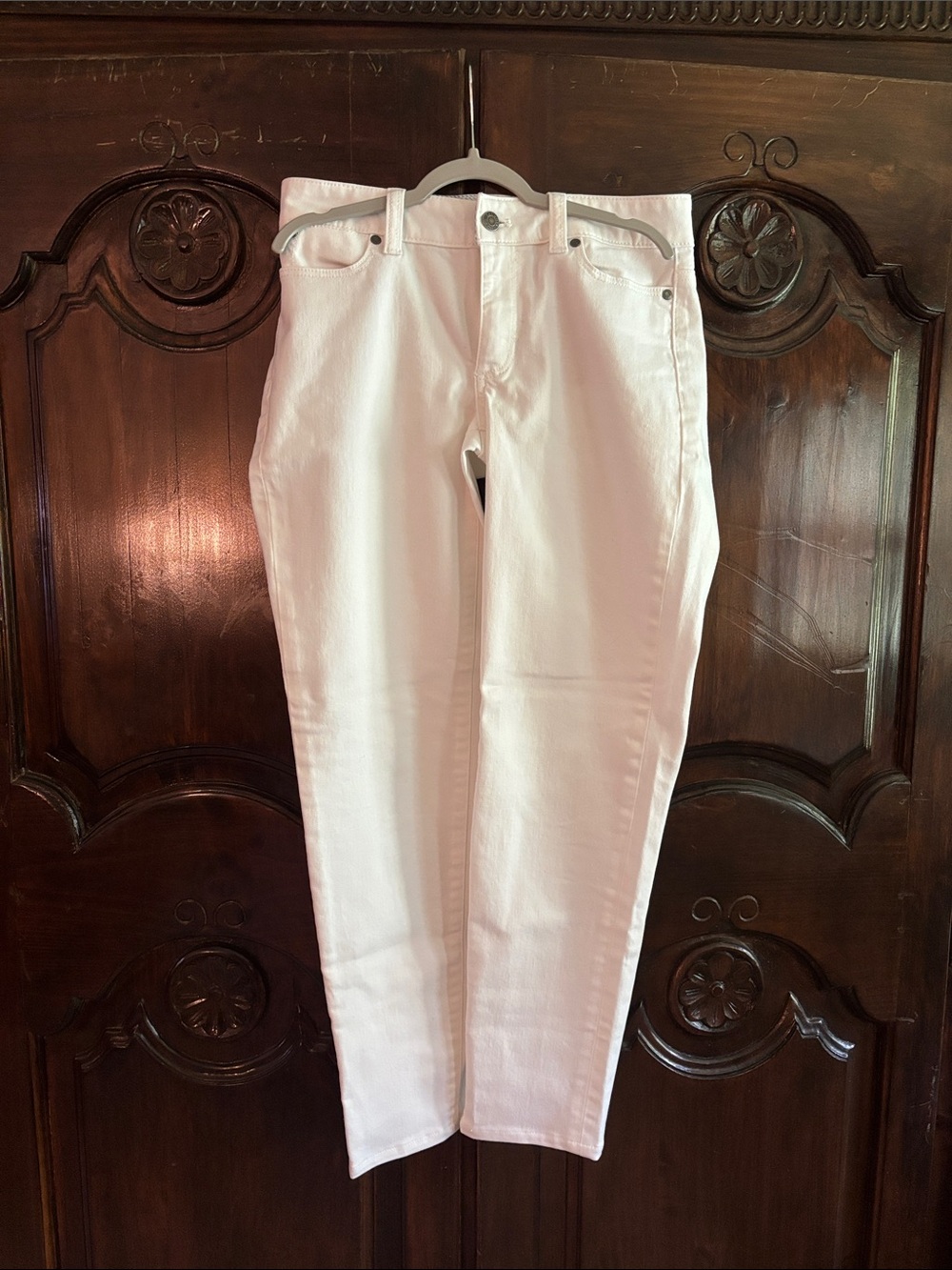 Talbots Women's White Straight Leg Jeans